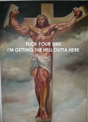 funny jesus pictures. jesus on cross